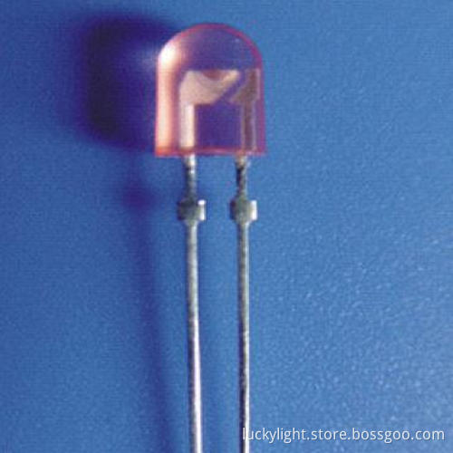 5mm Oval-shaped Blue LED with 470nm Wavelength, 110/40° Viewing Angle